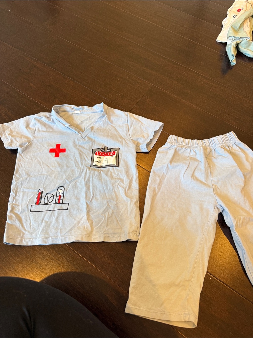Kids Light Blue Doctor Pajama Set